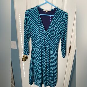 Hawthorn dress blue and green size large